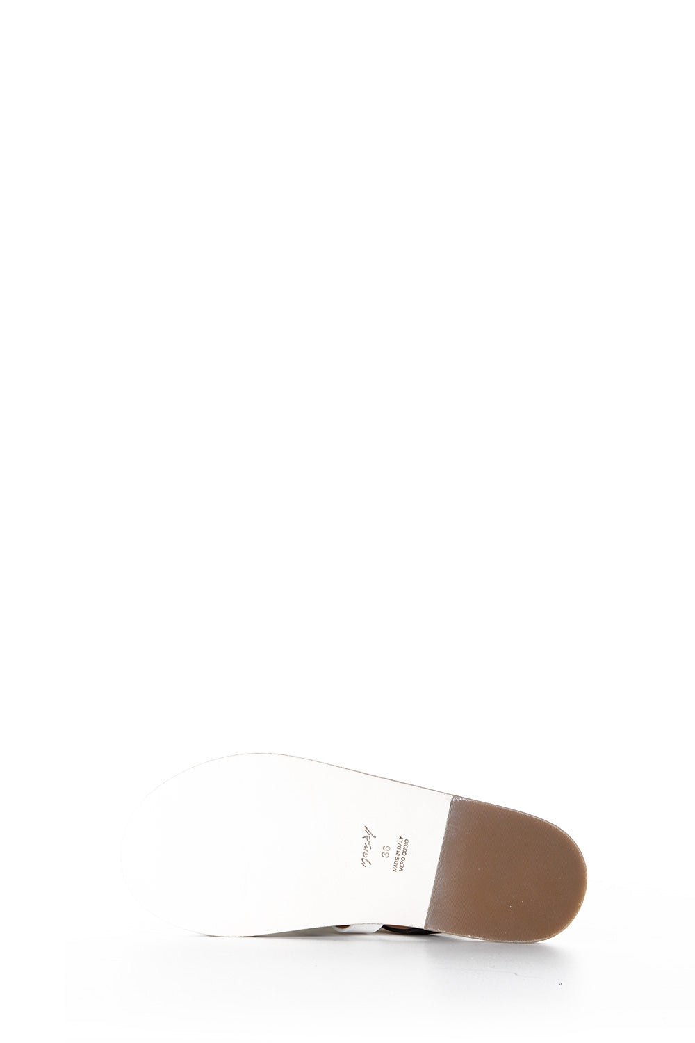 Marsèll Damen Leder Sandalen Scalzato fasce braun weiß