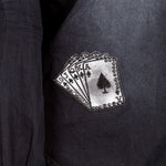Robin`s Jean Herren Hemd Patches dunkelblau