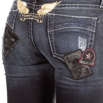 Robin`s Jean Damen Jeans SKINNY PATCHES dunkelblau