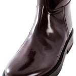 Ann Demeulemeester Damen Lackleders Stiefel bordeaux