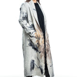 AVANT TOI ladies coat with print long offwhite