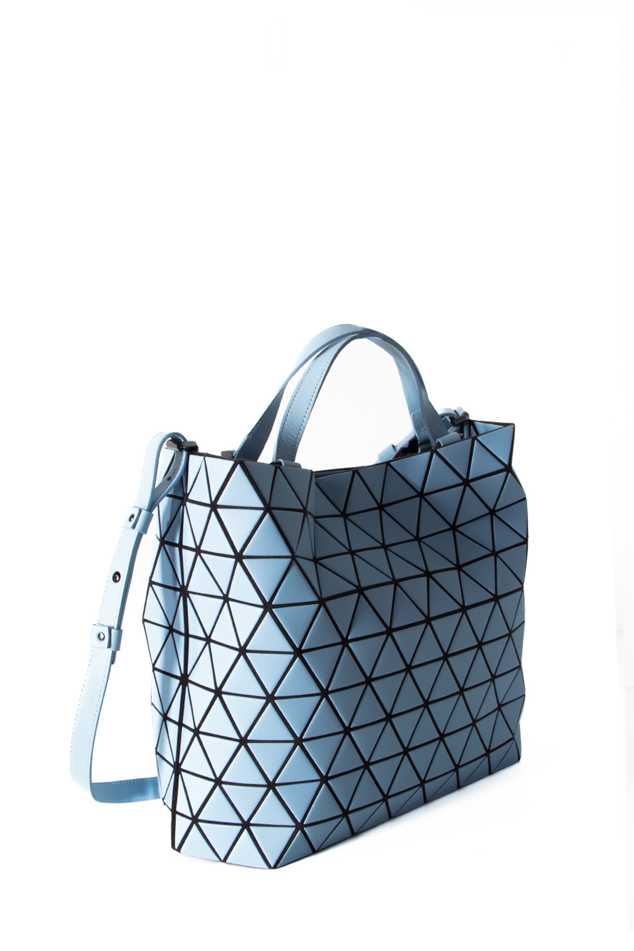 BAO BAO ISSEY MIYAKE Handtasche CRYSTAL MATTE hellblau Rückansicht