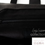 Yohji Yamamoto Damen Leder Shopper schwarz Logo