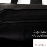 Yohji Yamamoto Damen Leder Shopper schwarz Logo