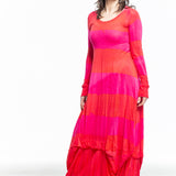 Gilda Midani Damen Samtkleid Cocoon schwarz weiss