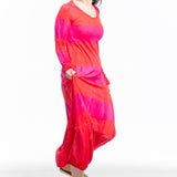 Gilda Midani Damen Samtkleid Cocoon schwarz weiss