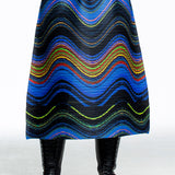 Pleats Please Issey Miyake women's pleated midi skirt multicolor