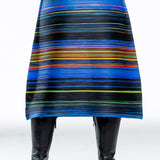 Pleats Please Issey Miyake women's pleated midi skirt multicolor