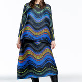 Pleats Please Issey Miyake women's pleated midi skirt multicolor