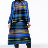 Pleats Please Issey Miyake women's pleated midi skirt multicolor