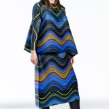 Pleats Please Issey Miyake women's pleated midi skirt multicolor