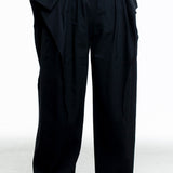 Issey Miyake women's 7/8 jersey pants black