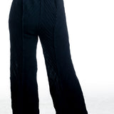 Issey Miyake Damen Plissee-Hose in Schwarz