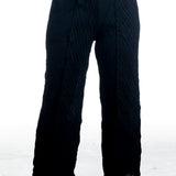 Issey Miyake Damen Plissee-Hose in Schwarz