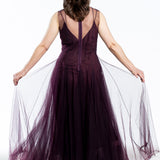 Marc Le Bihan ladies dress with tulle skirt purple