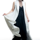 Marc Le Bihan ladies avant-garde maxi vest white