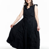Rundholz Damen Strechkleid One Size schwarz