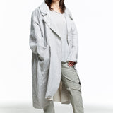 Rundholz Damen Racoon Strickjacke oversized kobalt