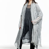 Rundholz Damen Racoon Strickjacke oversized kobalt