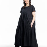 Rundholz Damen Strechkleid One Size schwarz