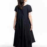 Rundholz Damen Strechkleid One Size schwarz
