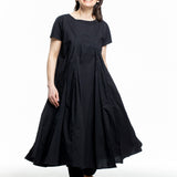 Rundholz Damen Strechkleid One Size schwarz