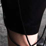 Y's Yohji Yamamoto Avantgarde women's pullover with laces black