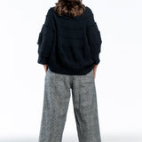 Y's Yohji Yamamoto Damen Culotte Hose Karo grau