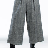 Y's Yohji Yamamoto Damen Culotte Hose Karo grau