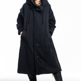 Y's Yohji Yamamoto ladies jacket with hood black