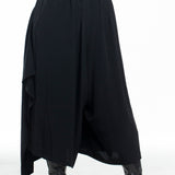 Y's Yohji Yamamoto Women's Pantskirt Asymmetric black