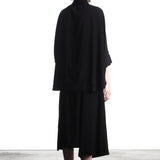 Y's Yohji Yamamoto women's blouse 3/4 sleeve black