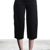 Y's Yohji Yamamoto women's 7/8 pants with high waist black
