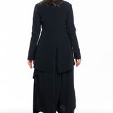 Yohji Yamamoto women's blazer asymmetric black