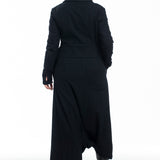 Yohji Yamamoto Damen Avantgarde Biker Jacke schwarz