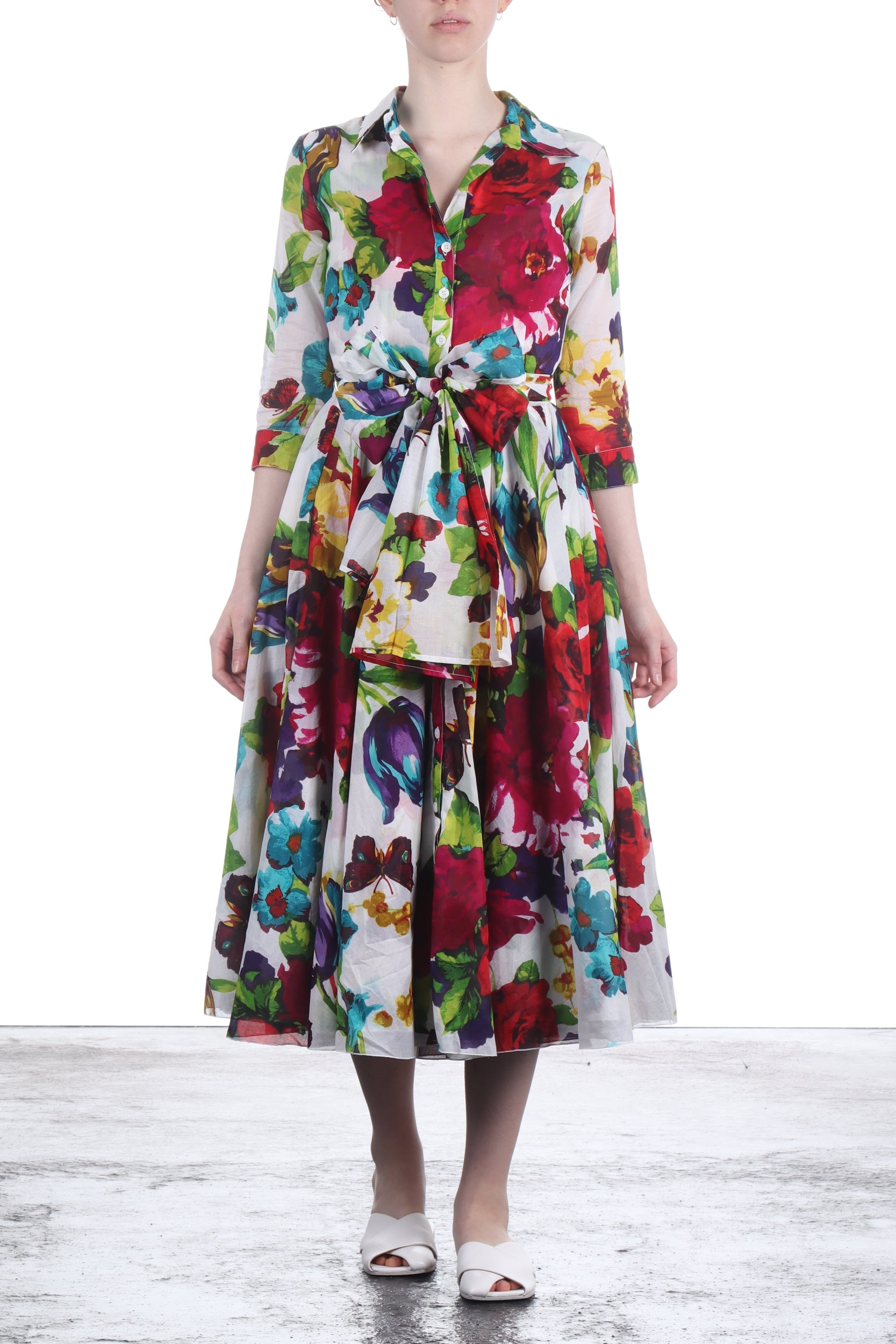 SAMANTHA SUNG Damen Kleid ASTER mit floralem Print