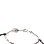 GOTI Silber Armband BR1116 mit Leder schwarz silber