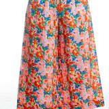 Daniela Gregis Damenhose mit floralem Print in Pink-Grün