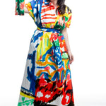 Daniela Gregis Kleid Basilikum Motiv Frontansicht