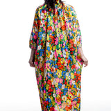 Daniela Gregis Damen Blusenkleid Floral aus Baumwolle