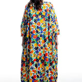 Daniela Gregis women's maxi dress floral made of cotton