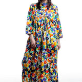 Daniela Gregis women's maxi dress floral made of cotton