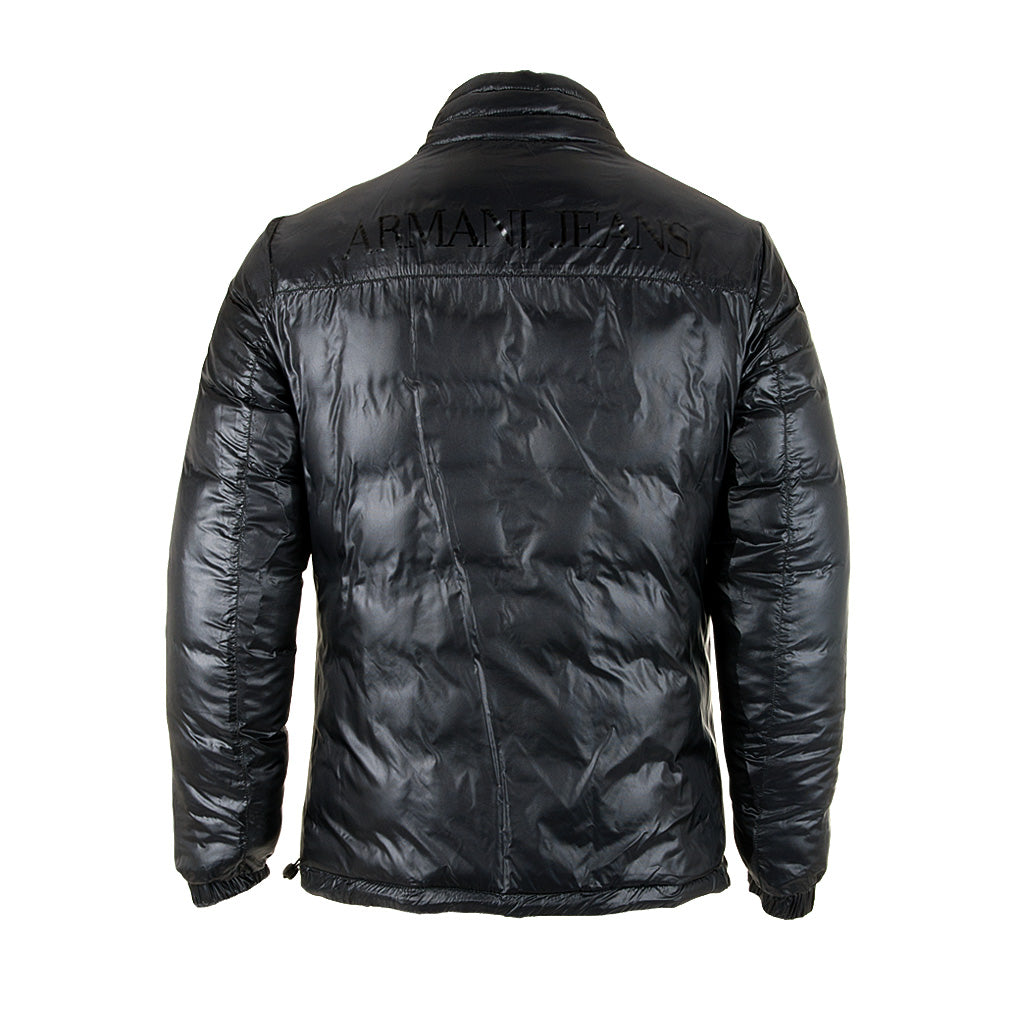 AJ Armani Jeans Daunen Wende Steppjacke grau
