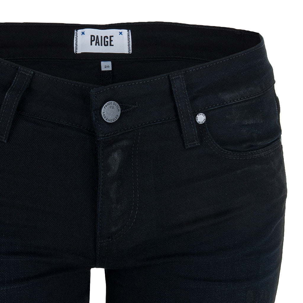 Paige Jeans VERDUGO Ultra Skinny schwarz Glanz