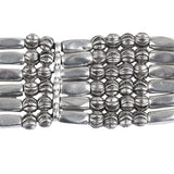 MACA Kitzbühel Armband A058 silber und schwarz