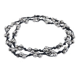 MACA Kitzbühel Halskette K015 silber und schwarz