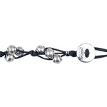 MACA Kitzbühel Halskette K015 silber und schwarz