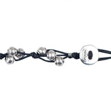 MACA Kitzbühel Halskette K015 silber und schwarz