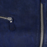 Peuterey Leder Jacke CHARNETTE blau