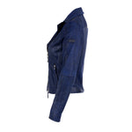 Peuterey Leder Jacke CHARNETTE blau
